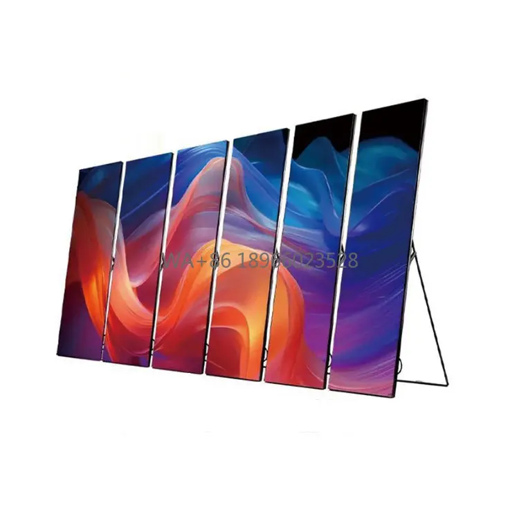 

New Arrival P2.5 Portable Smart LED Display Screen Floor-Standing Portable Poster with Favorable Price