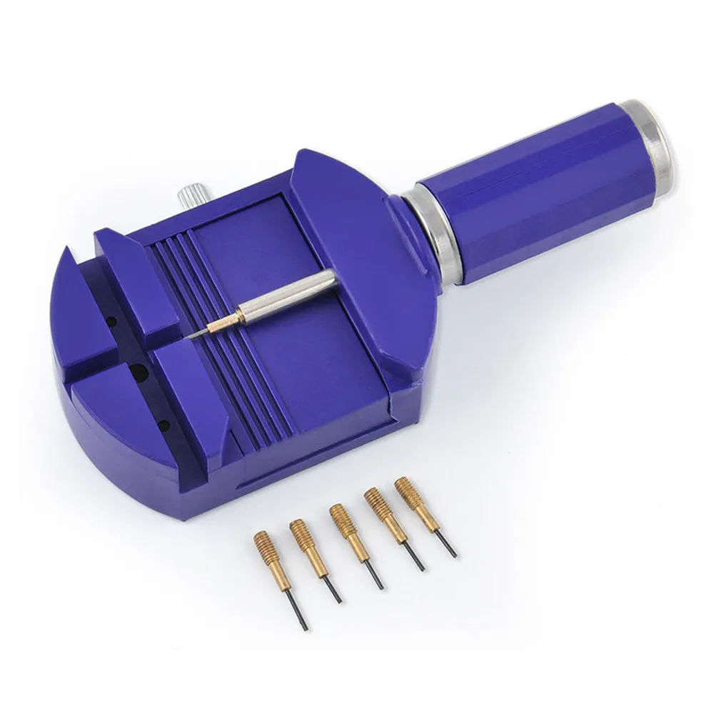 

Bracelet Wrist Watch Band Adjuster Link Strap Remover With 5pcs Pins Repair Tool Set for Watch Repair Hand Tool