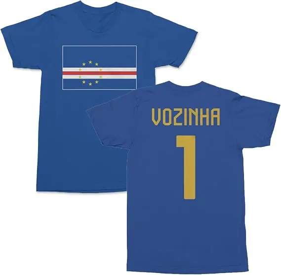 Kap Verde Vozinha 1 Torwart-Trikot T-Shirt Cabo Verde Fußball Herren Sportbekleidung Kap Verde Stolz Unisex Spruch-T-Shirt Top – Detail 14