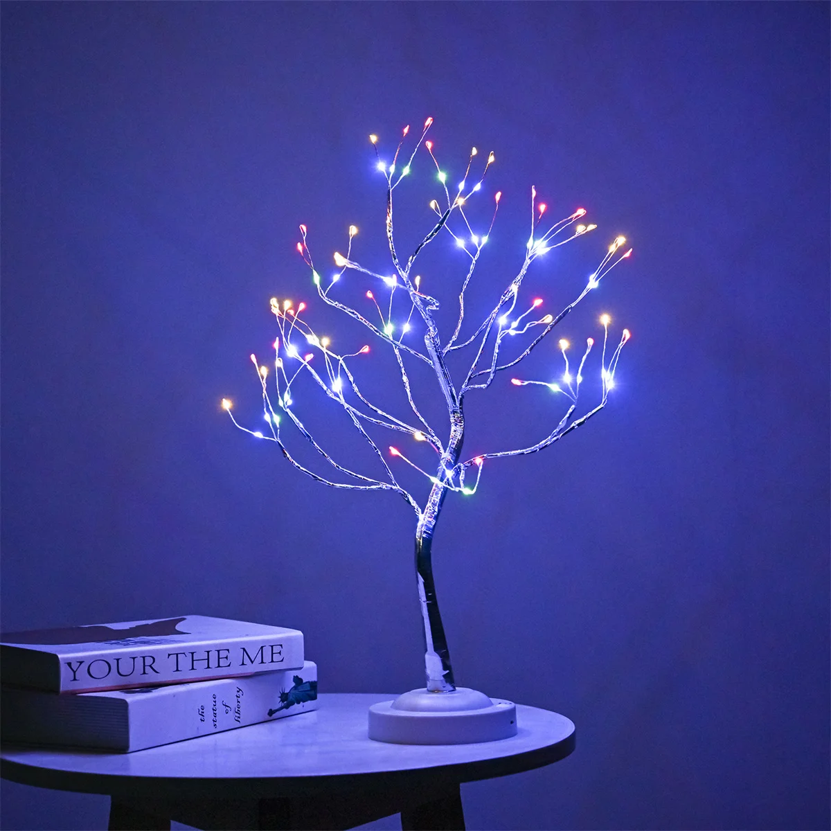 108LED copper wire tree light battery box USB dual-use room decoration small night light romantic gift atmosphere decoration