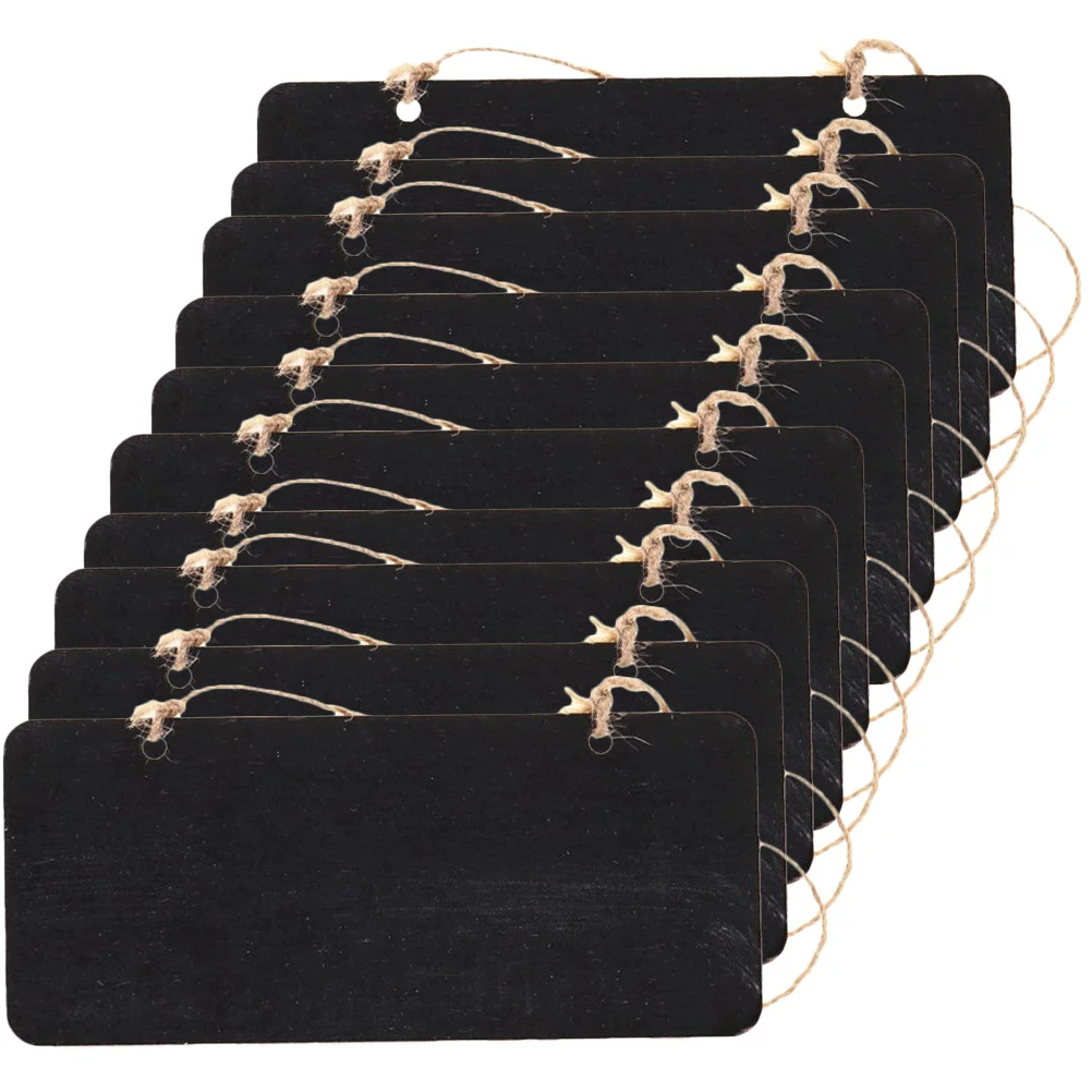 10 قطعة علامة السبورة المعلقة خمر السبورة الصغيرة قابلة لإعادة الاستخدام رسالة المجلس لقائمة مقهى السبورة الخشب ديكور عرض إشعار