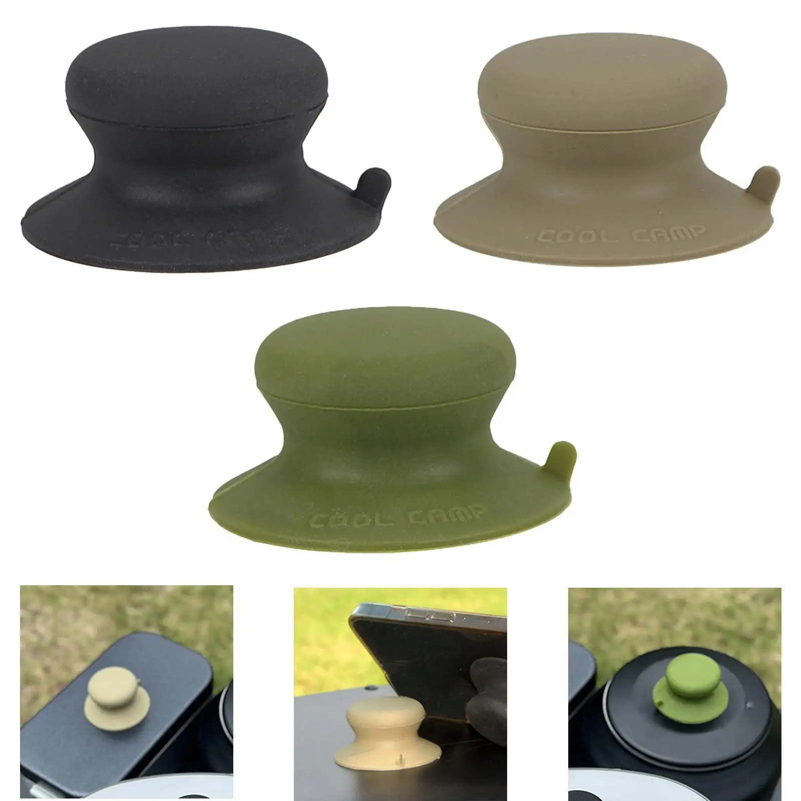 

Pot Lid Knob Portable Anti Scalding Universal Cookware Accessory Comfortable Outdoor Compact Silicone Pan Cover Holding Handle