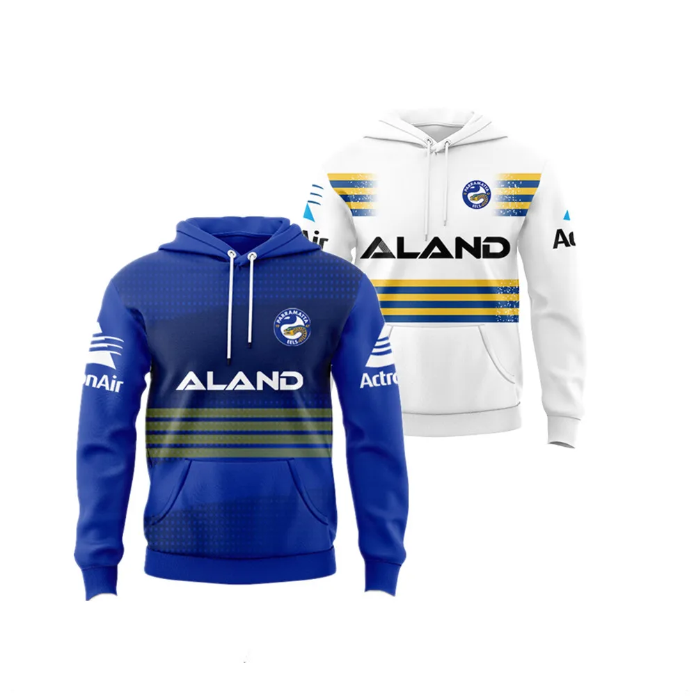 Parramatta-Sudadera con capucha de manga larga para hombre, camisetas de Rugby, talla S--5XL, 2024