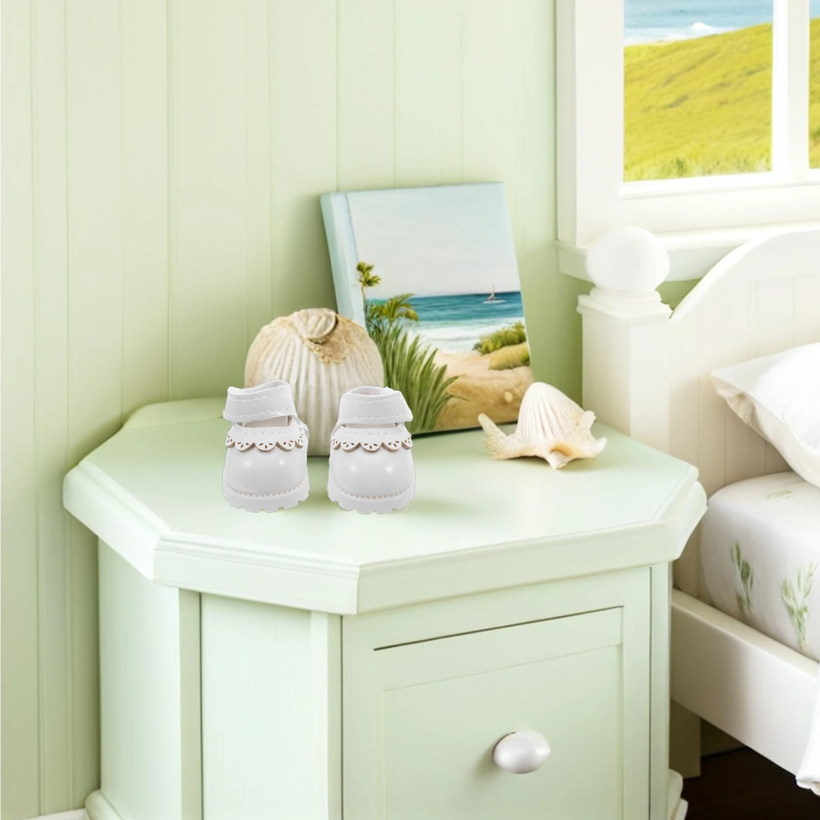 

1 Pair Mini Shoes For 17 Cm Lightweight Replacement Footwear Unique Design High Craftsmanship Dress Up Accessories