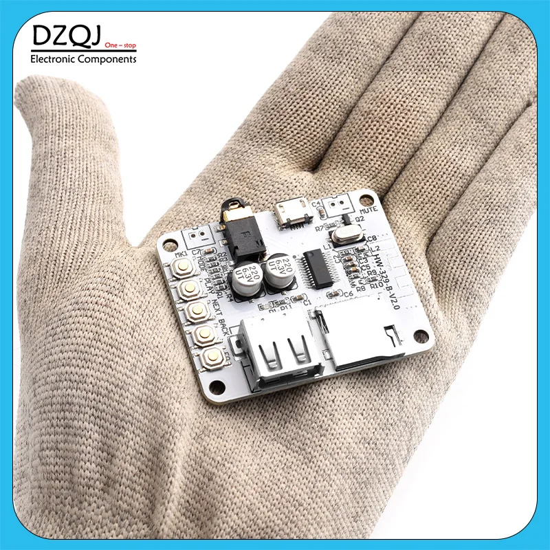 Wireless Bluetooth Audio Receiver Module, Decode & Playback, USB TF Card, Preamp Output