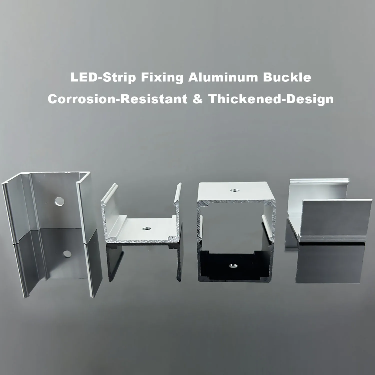 LED Neon Tube Fixed Clips High Quality Accessories Aluminium Buckle Connector For WS2811 WS2812B Strip Light Silica Gel Holder