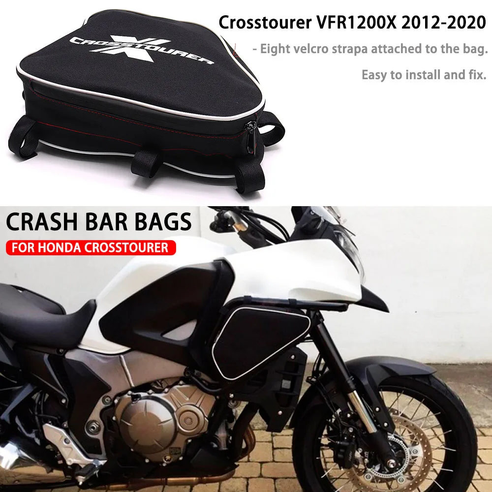 Motorcycle Frame Crash Bars Waterproof Original Bumper Repair Tool Placement Bag For Honda VFR1200X Crosstourer 12 - 20