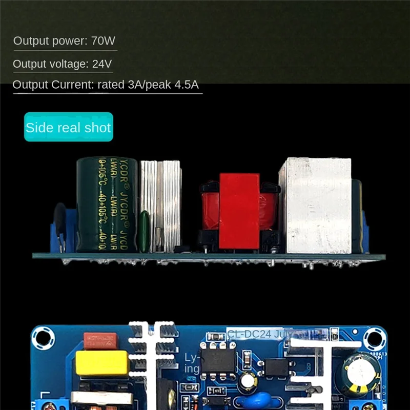 절연 전원 모듈 AC-DC 스위칭 전원 보드, 내장 모듈, 110V, 220V ~ 24V, 24V, 3A, 70W