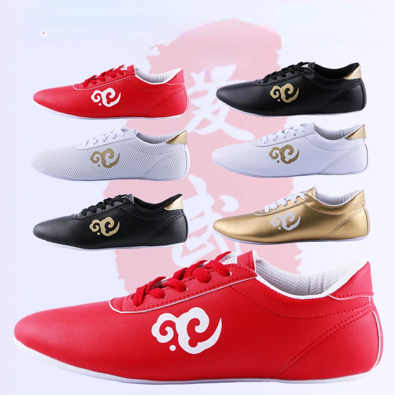 

Chinese Kung Fu Shoes Tai Chi Shoe Taiji Wu Shu Martial Arts Made of PU Leather Kids and Adult