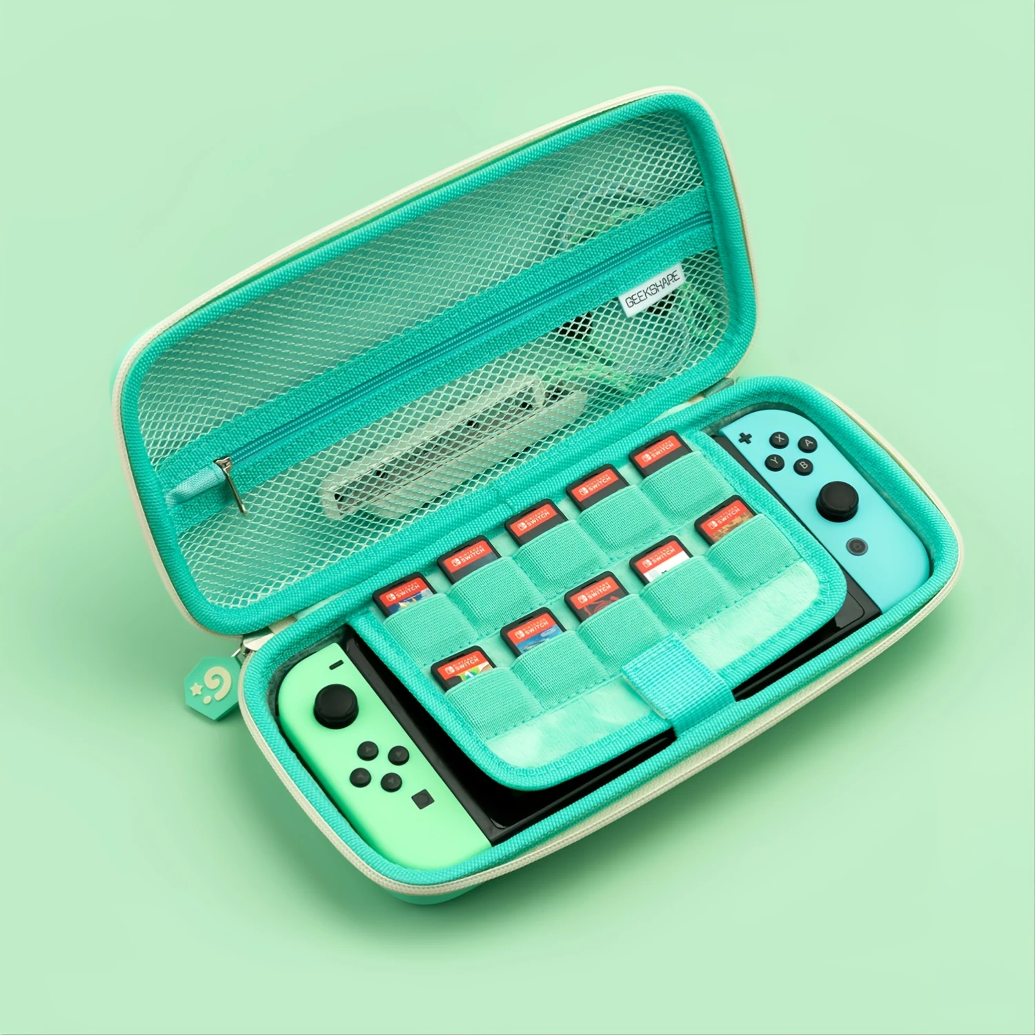 نينتندو سويتش حقيبة التخزين NS صندوق واقي حقيبة شجرة ورقة كوخ كبير واقية لعبة حافظة المحمولة التبديل الملحقات Bundl #2