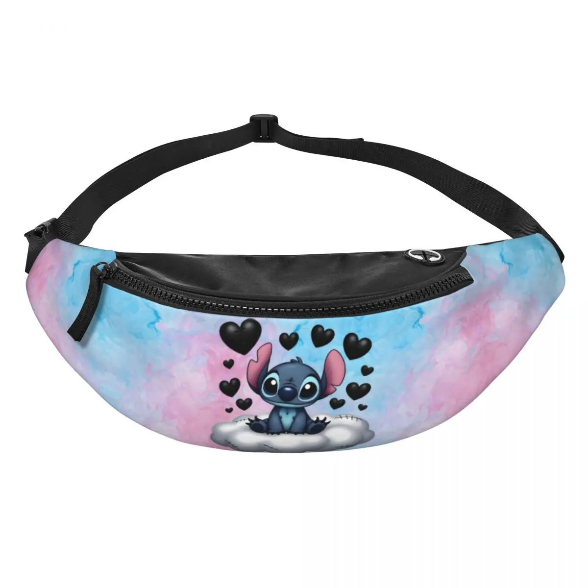 

Custom S-Stitches Fanny Pack for Women Men Cool Cute Cartoon Crossbody Waist Bag Traveling Phone Money Pouch