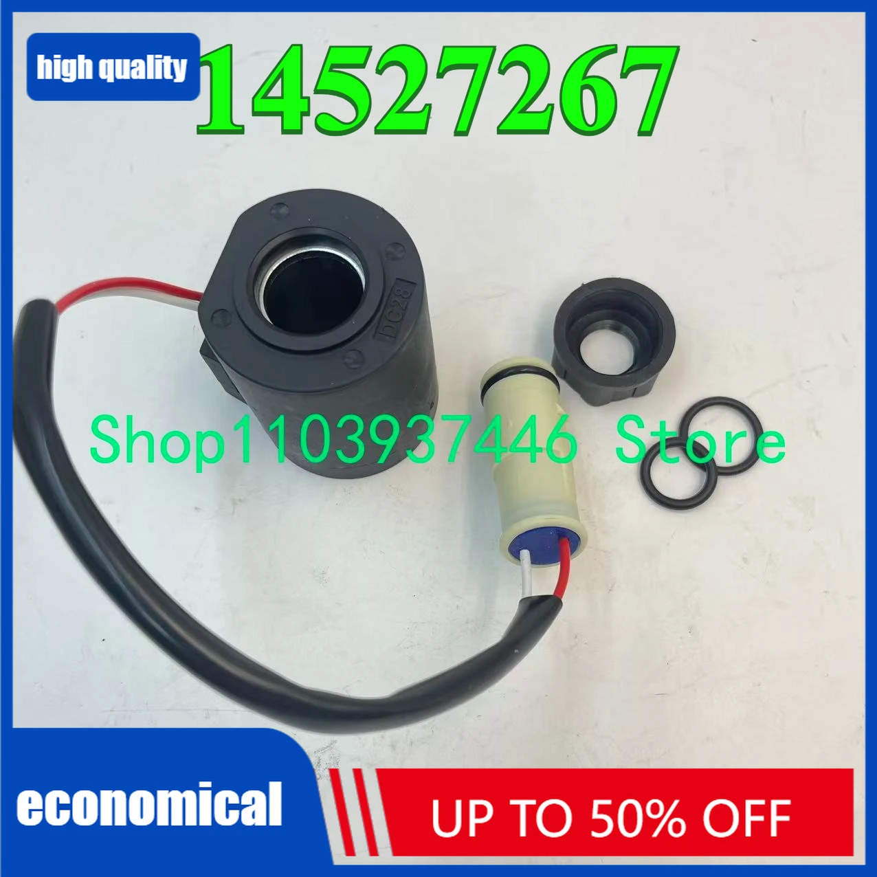 

(D: 20/21MM, H:59MM) 14527267 Катушка электромагнитного клапана SINOCMP 24 В для экскаватора EW145 EW145B EC160B EC210B EC240B EC290B EC360B