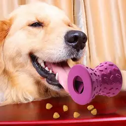 Dog Toy Dumbbell Rolling Slow Feeder Interactive Pet Toys Food Dispenser Toy Pets Leaking Food Pet Dental Sticks Toys