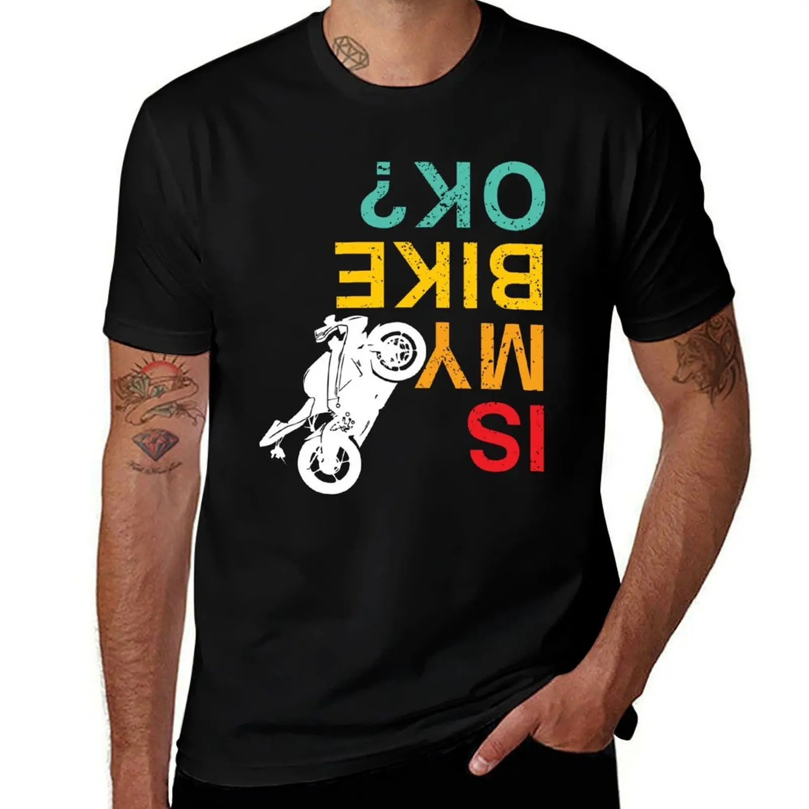 is my bike okay? T-Shirt Big and Tall Gym T-Shirt