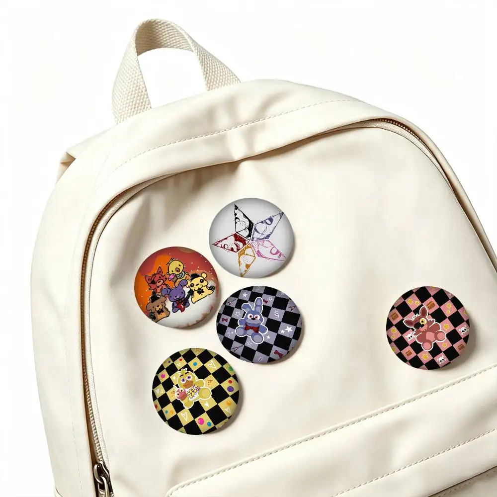 F-Five Nights at Freddy Game 25mm 32mm 44mm 58mm 75mm Brooches Badges Pins for Accessories Gift