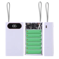 12 x 18650 Power Bank do etui 22,5 W Telefon komórkowy Szybkie ładowanie Pojemnik na baterie Power Bank DIY Pojemnik na baterie