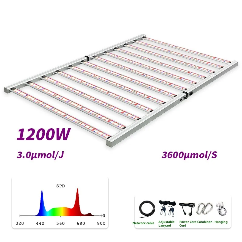 مصابيح نمو النبات 1200 وات، 800 وات، 720 وات، مصابيح إضاءة تكميلية للنباتات كاملة الطيف