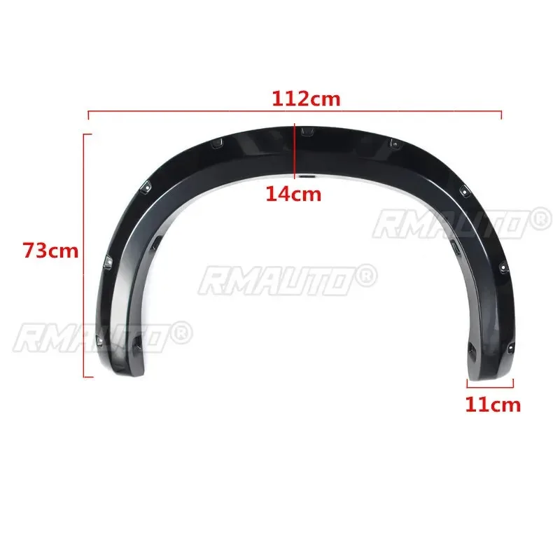 4PCS for Fender Flare Car Accessories Black Color Mudguards Tundra 2007-2013