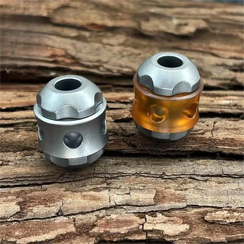 قلادة من سبائك التيتانيوم والبوليستر من بي ، خرزات باراكورد سهلة الاستخدام ، حلقة مفاتيح ، سوار ، أداة EDC ، 1 روض