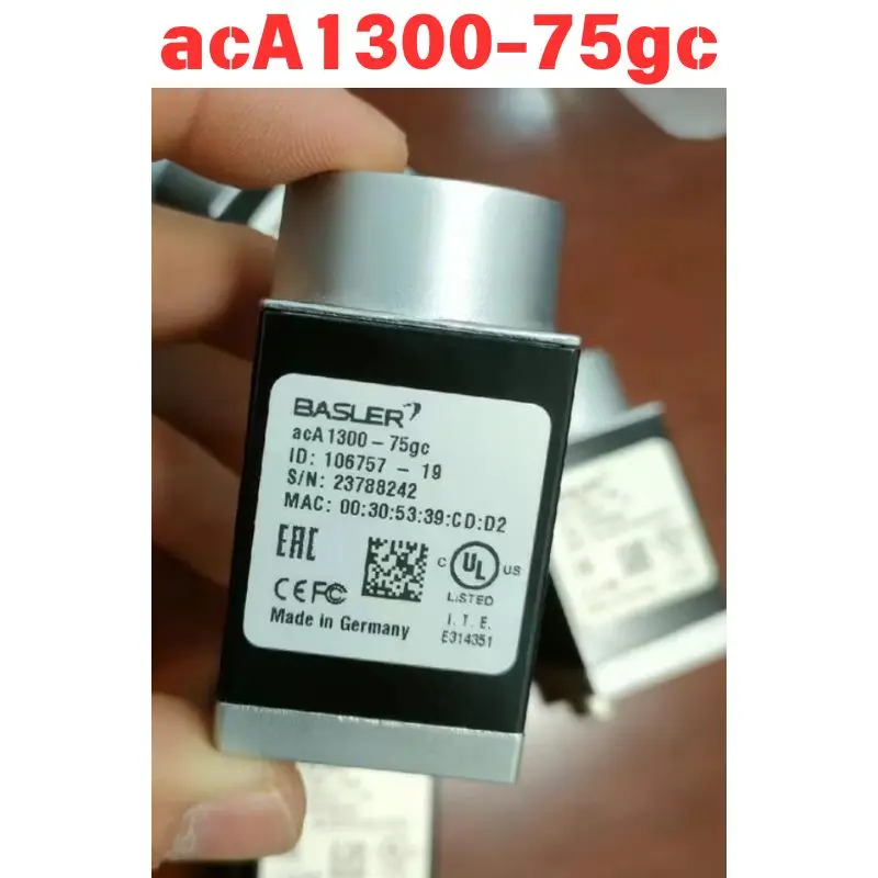 Used acA1300-75gc A frame rate of 88 fps and a resolution of 1.3 million pixels Industrial cameras Functional test OK Fast deliv