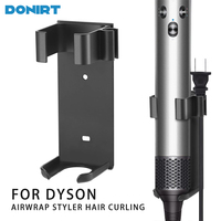 Wall-Mount Holder for Dyson Airwrap Styler Hair Curling Iron Aluminum Organizor Storage Rack Suitable Various Curly Hair Sticks