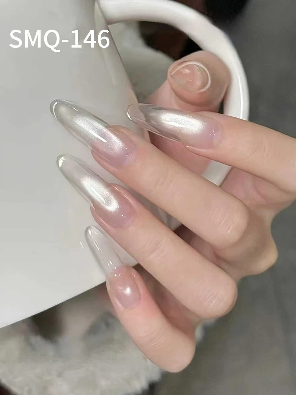 

1-2 шт., хит продаж, ледяные прозрачные стеклянные бусины, гель-лак для ногтей «кошачий глаз», новинка, стиль, белый эльф, кристалл, принадлежности для ногтей «кошачий глаз»