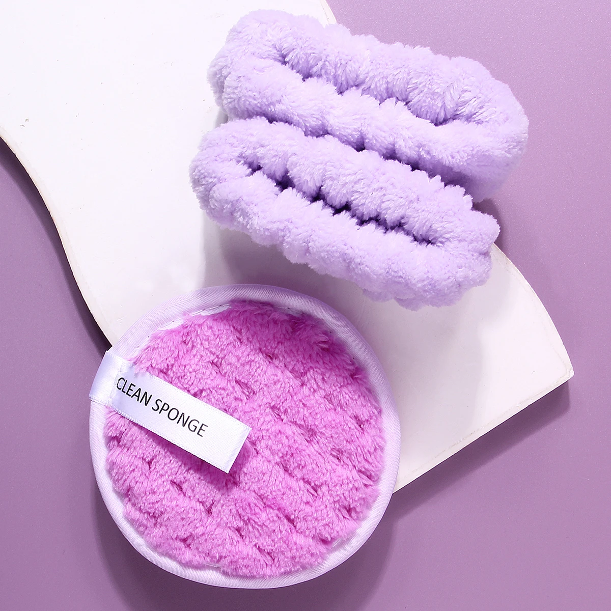 مجموعة أدوات كبيرة للوجه مكونة من 20 قطعة: ربطة شعر/حزام معصم + بيض إسفنجي كبير الحجم/نفخة مسحوق + نفخة منظف للوجه السميكة