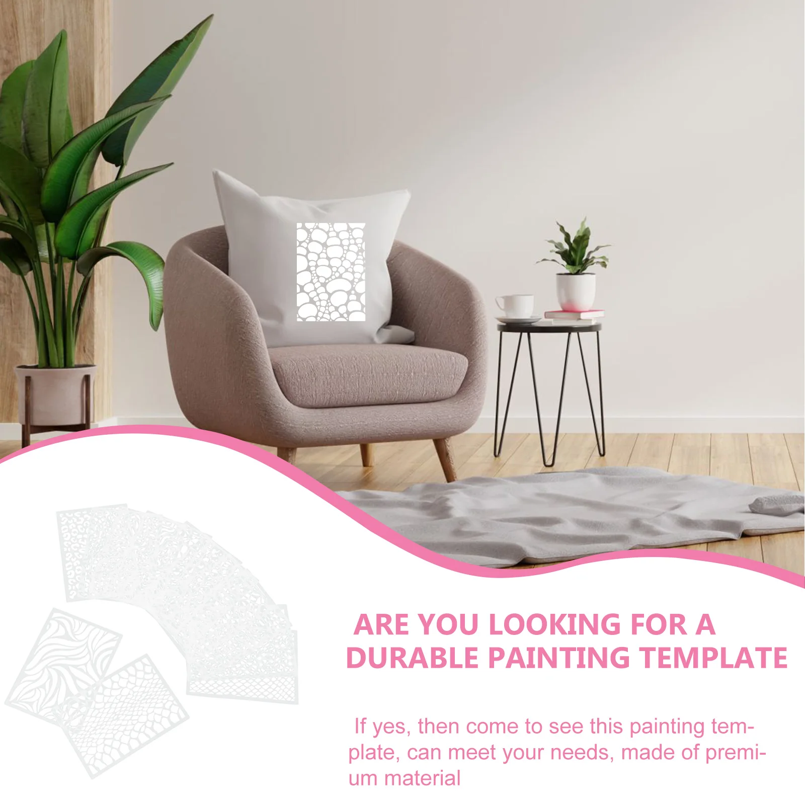 

12 Pcs Craft Stencil Template Drawing Templates Wall Printing Mold Scrapbook for Painting Plastic Stencils Crafts Manual