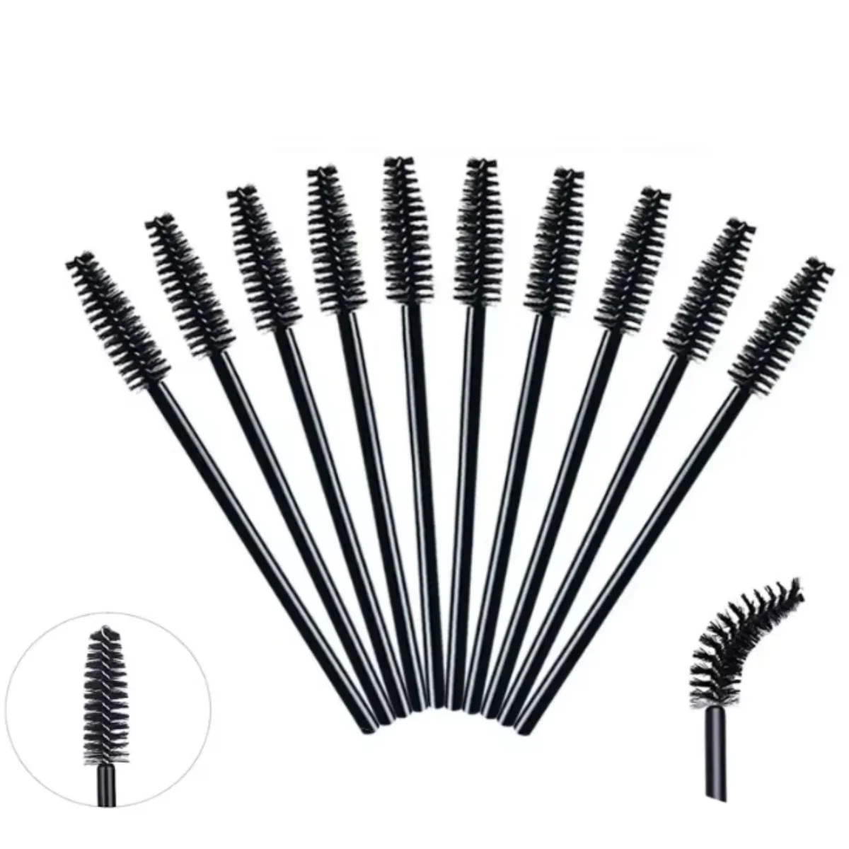 50pcs Eyelash Extension 5/50Pcs Eyebrow brush Mascara Wand Applicator Spoolers Eye Lashes Cosmetic Brushes Set makeup tools