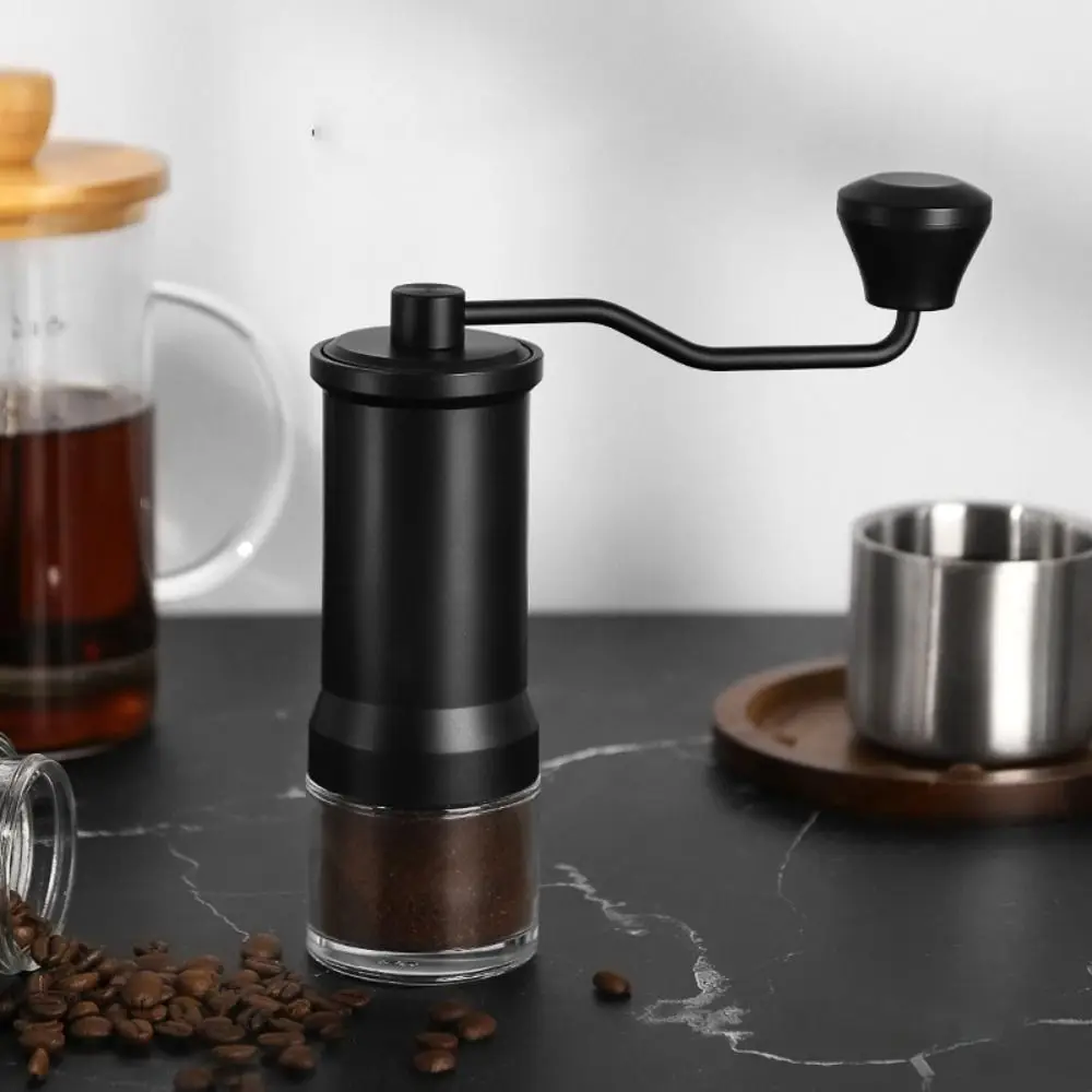 

Manual Hand-Cranked Coffee Grinder Ceramic Grinding Core Adjustable Particle Size Coffee Bean Mill Detachable Transparent Body