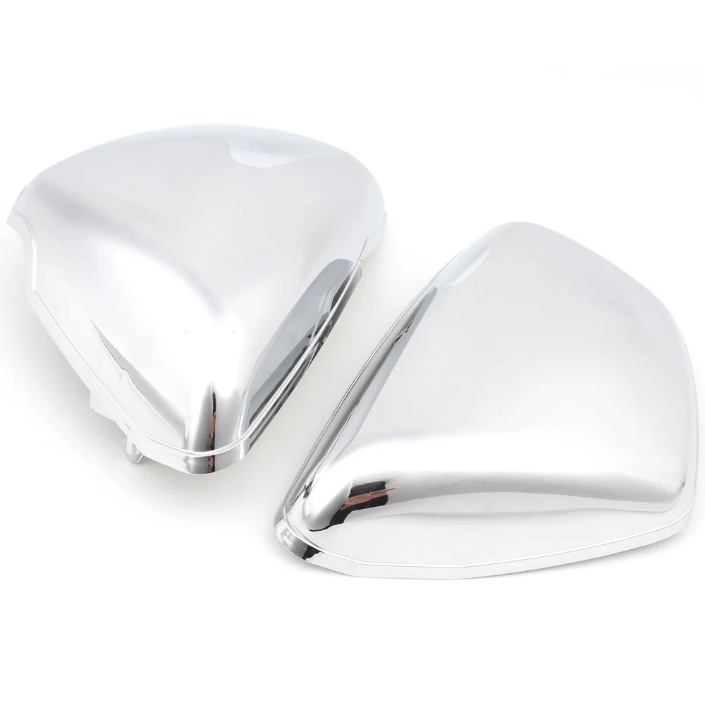 Motorcycle Chrome Left Battery Side Cover Fairing ABS Plastic Accessories For Yamaha 700 Virago 1984 1988-Up 1100 1986-Up  1000