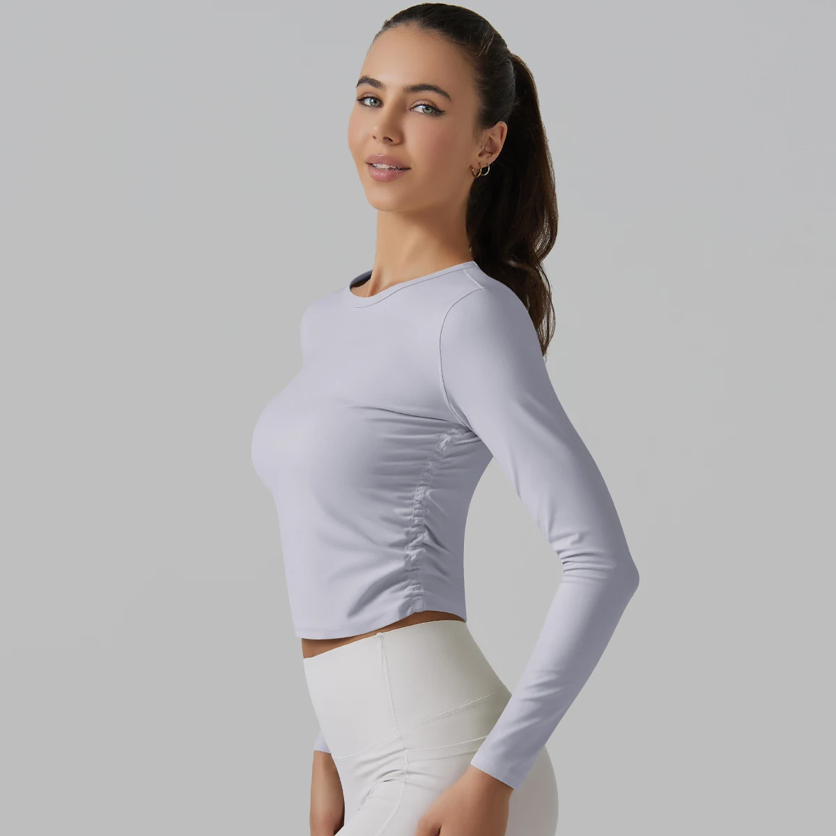 Camicia a maniche lunghe da donna Yoga Naked Feel Skin Friendly traspirante girocollo t-Shirt Fitness abbigliamento da palestra camicie sportive