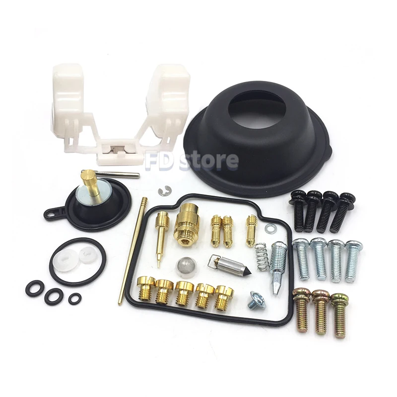 1sets Fits Yamaha Serow XT225 TTR225 Single Cylinder Motorcycle Carburetor Repair Kit with Vacuum Diaphragm and Float