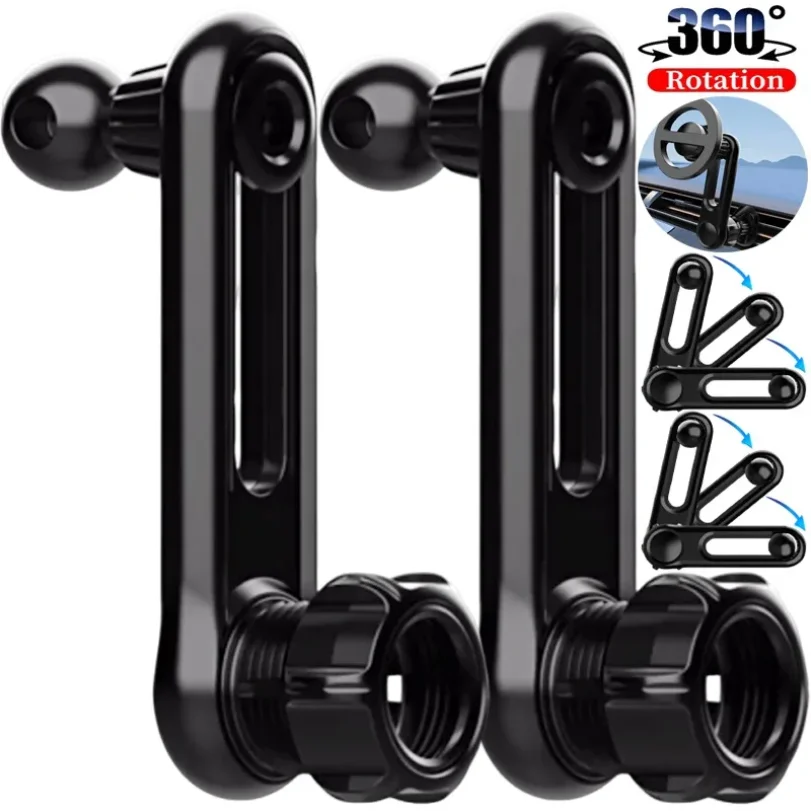 

3pcRotating Adjustable Car Ball Head Phone Mount Universal Navigation Car Mount Extension Pole Adapter Accessory 17mm Ball Heads