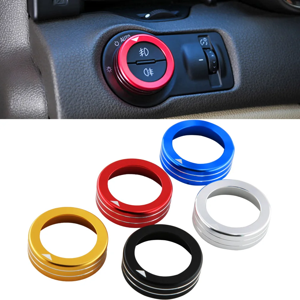 Dla Opel Corsa E F Insignia A Mokka Astra J K Zafira C GTC OPC Adam Meriva przełącznik reflektorów samochodowych ozdobna obręcz obudowa na pokrętło