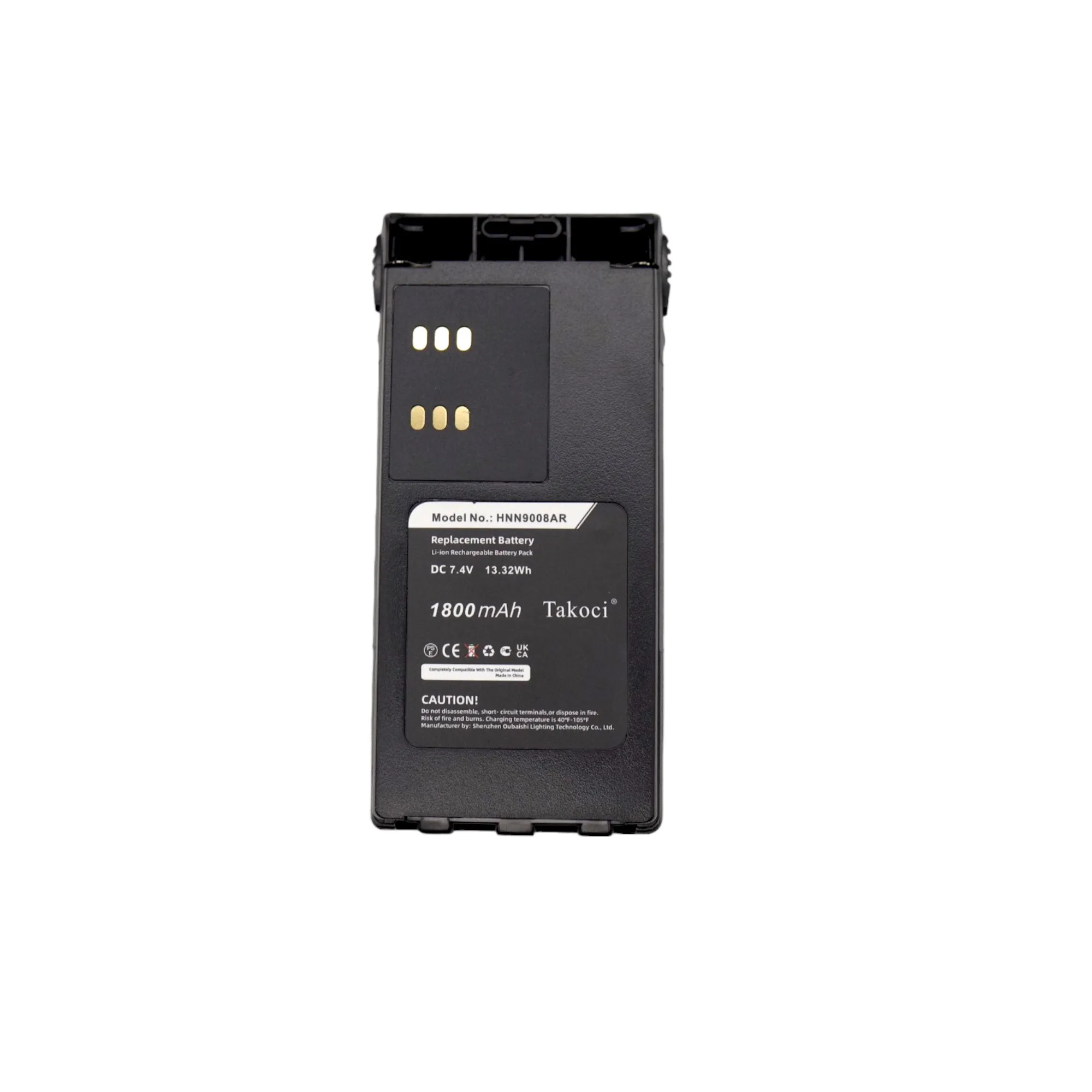 بطارية بديلة 1800 مللي أمبير في الساعة لموتورولا، GP140، GP240، GP280، GP320، GP340، GP360، HNN9008A HNN9008AR، HNN9009A، HNN9009AR