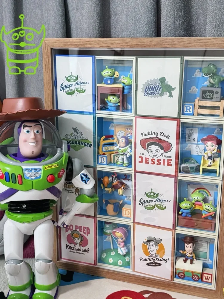 อะนิเมะใหม่ Toy Story Andy'S Room Series กล่องตาบอดน่ารัก Woody Buzee Mystery กล่อง Kawaii ห้องเครื่องประดับของขวัญวันเกิด