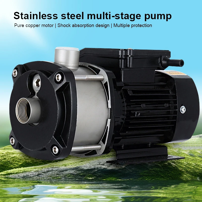 

380V Centrifugal Pump Stainless Steel Industrial Horizontal Multi-stage Pump Pipeline Circulation Pumps Anti-Freeze Booster Pump