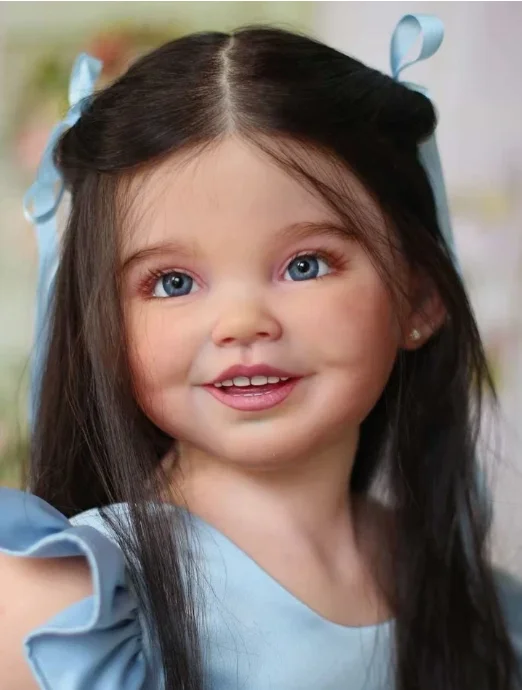 42inch Delphi Artist Painted Reborn Baby Doll with Rooted Hair Cloth Body Toy Toddler Gir