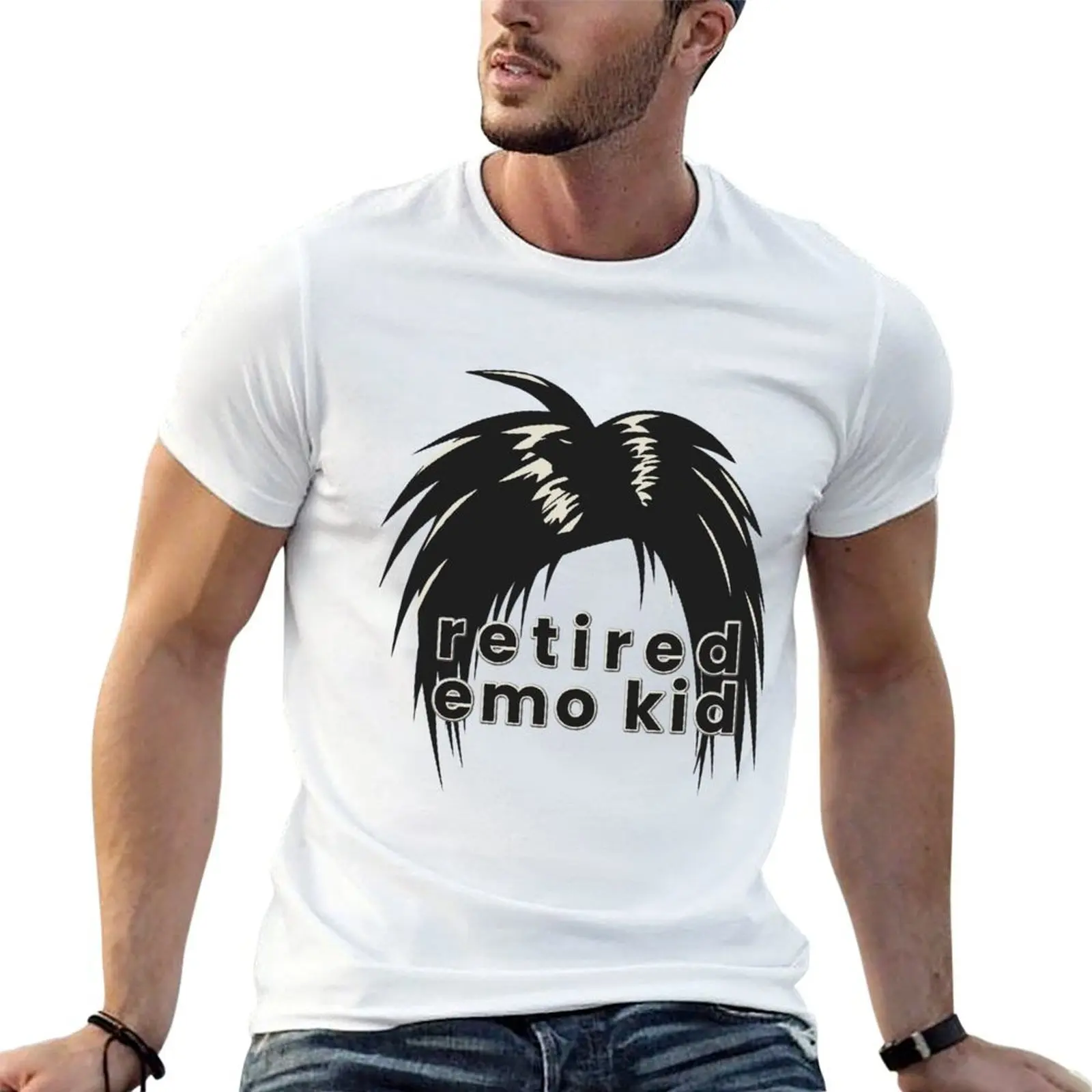 

Retired Emo Kid T-Shirt t shirts for man pack white man t shirt graphic T-Shirt