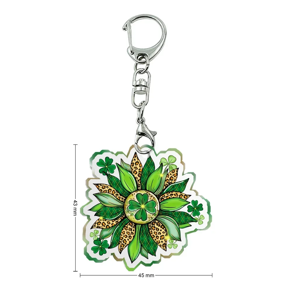 New Women Men Acrylic Festival Keychain Transparent Acrylic Trinket For Friends Pendants