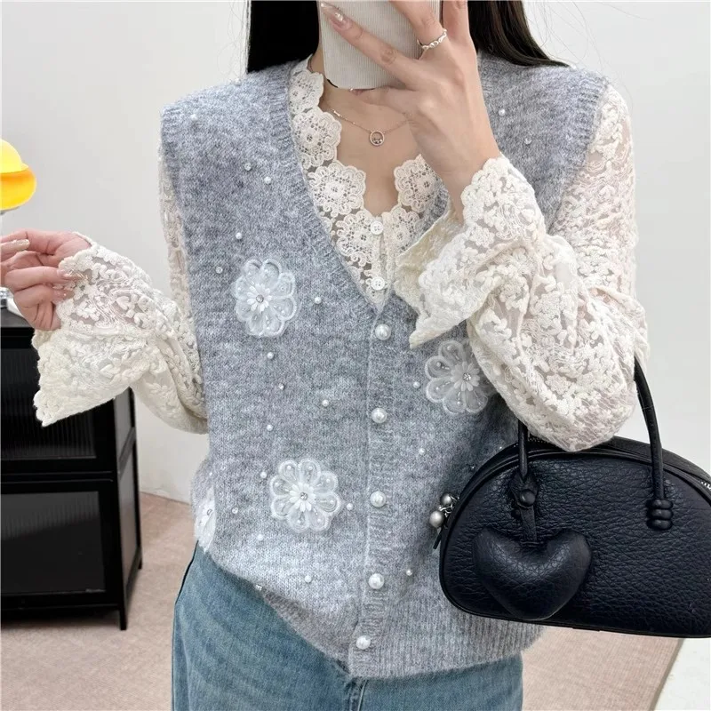 gilet-tricote-a-fleurs-perlees-pour-femmes-pull-de-style-coreen-avec-sens-du-design-nouvelle-collection-printemps