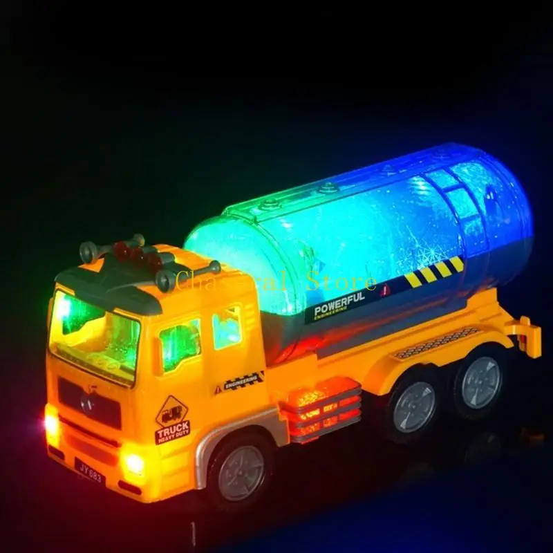 E7CE Creative Play Play Garbage Truck Motor Toy com Bump Automatic and Go Action Home Acessório para idades crianças e família