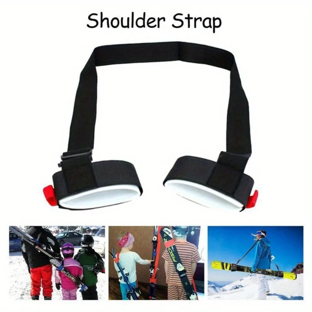 1/2Pc Ski Board Strap - Adult Ski Shoulder Strap Double Board Carry Strap Adjustable Ski Binding Gear for Easy Transport Walking view 2