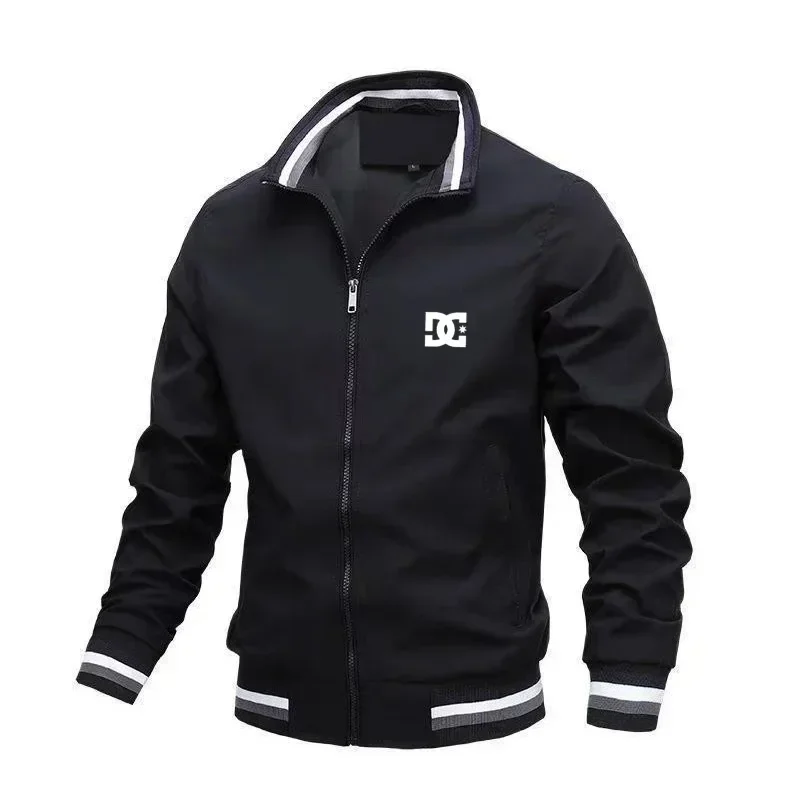 

Men's baseball shirt, with a fashionable stand-up collar design, a stylish jacket that is both windproof and lightweight