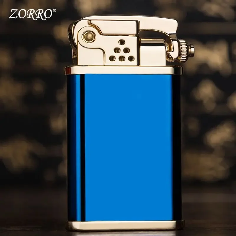 Zorro Personalized Catapult Windproof Metal Lighter Creative Retro Pure Copper Kerosene Lighter Cigarette  Lighter Men\'s Gift