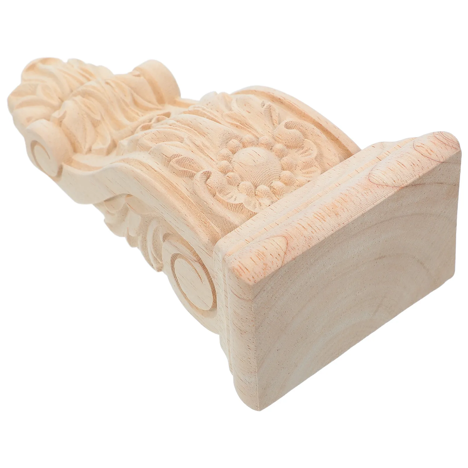 European Style Carved Wood Corbel 6.3x3.2 Solid Wood Architectural Bracket Vintage Mantel Kitchen Island Doorway Accent