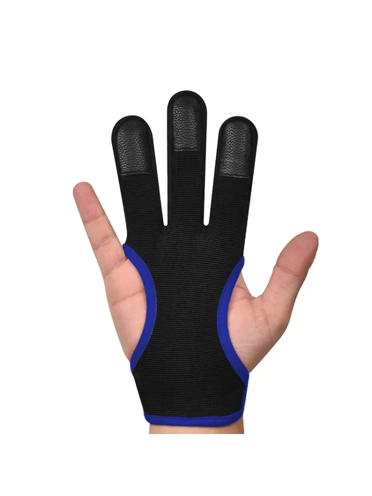 1PCS Archery 3 Fingers Glove Gym Adjustable Hand Guard Protector Nylon Breathable Outdoor Archery Shooting Glove Sport Accessory view 2