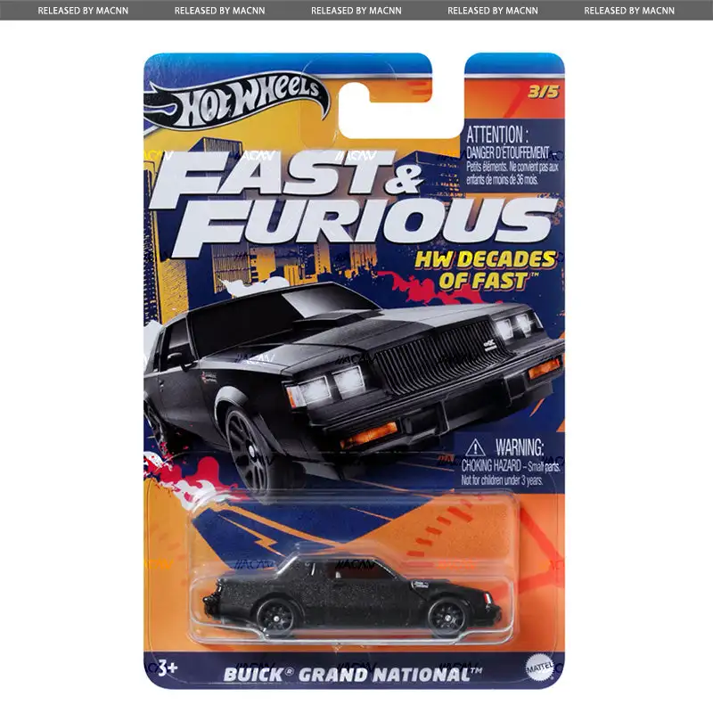 Hot Wheels Fast & Furious HNR88-2024-E Case Volkswagen Jetta MK3/El Camino/Hummer H1 Decades of Fast 1/64 Die-cast Mode Car