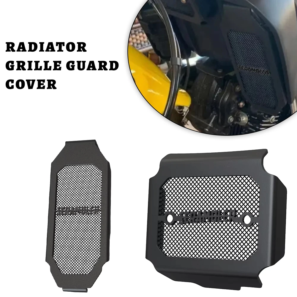 

Radiator Shield Grille Guard Oil Cooler Cover Protector Motorcycle Accessories For Ducati Scrambler 800 Scrambler800 2015-2025